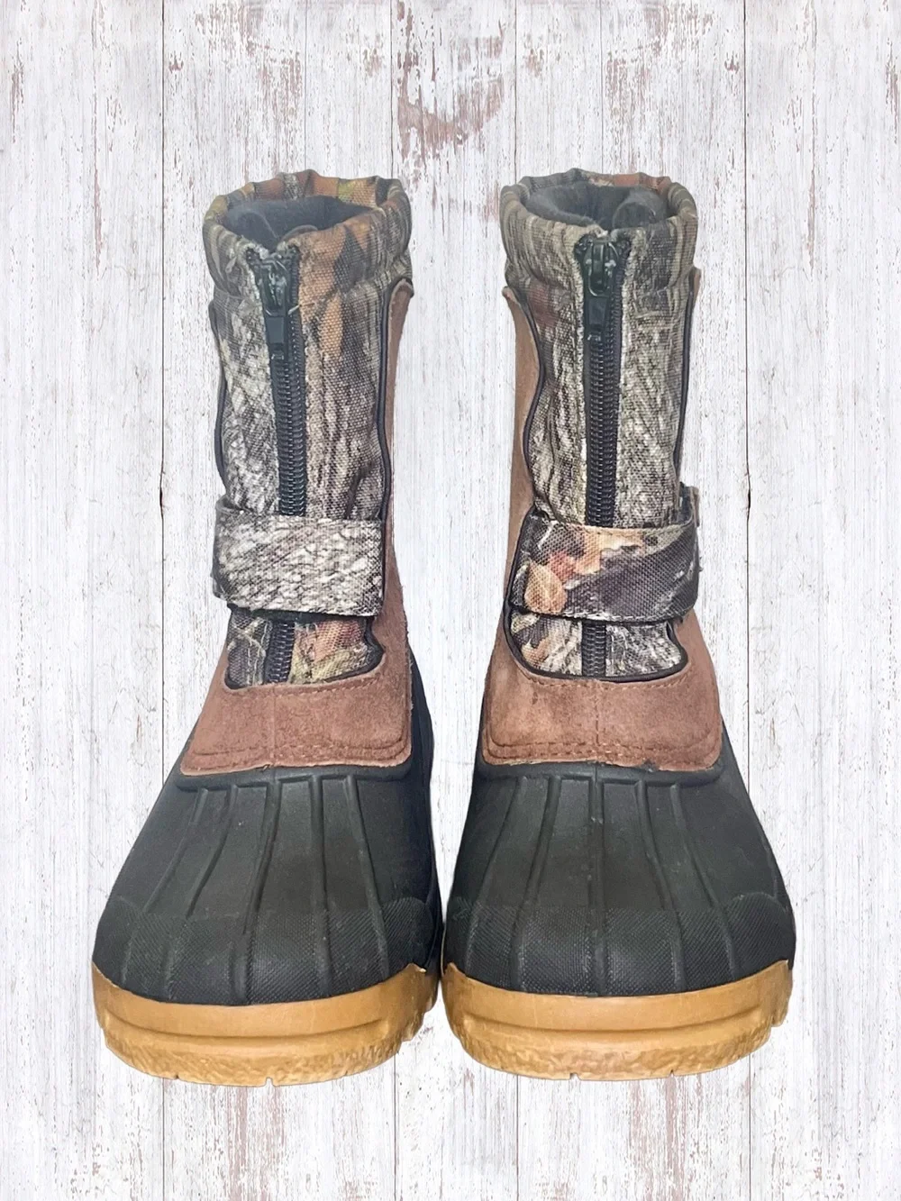 Ozark Trail Winter Pak Camouflage Kids Snow Boots Unisex Size 2